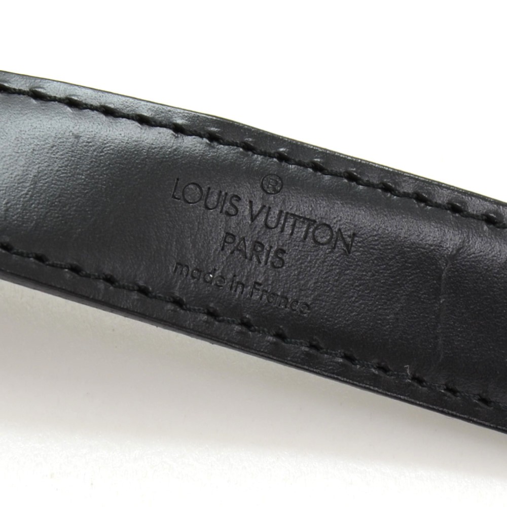 Sold at Auction: Louis Vuitton, Louis Vuitton, sac seau d'épaule et son  portemonnaie Cuir Epi noir, logo em