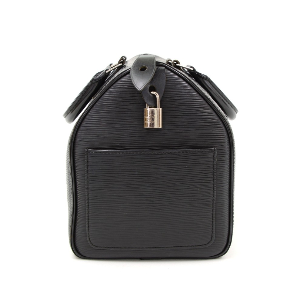 LOUIS VUITTON LV Speedy 30 Used Handbag Epi Leather Black M59022