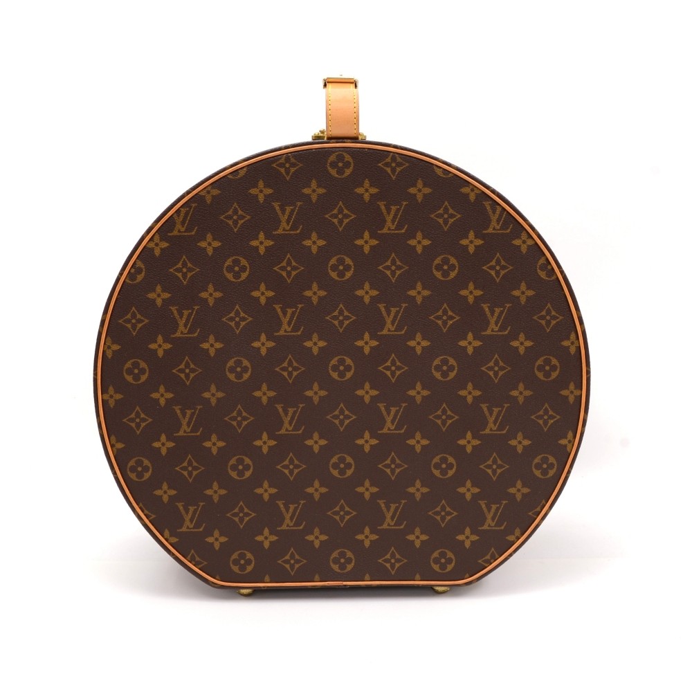 Louis Vuitton Hat Box 40 Monogram Canvas Travel Handbag