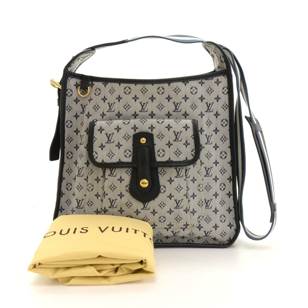 Louis Vuitton, Bags, Louis Vuitton Mini Lin Monogram Mary Kate Bag In  Navy Blue