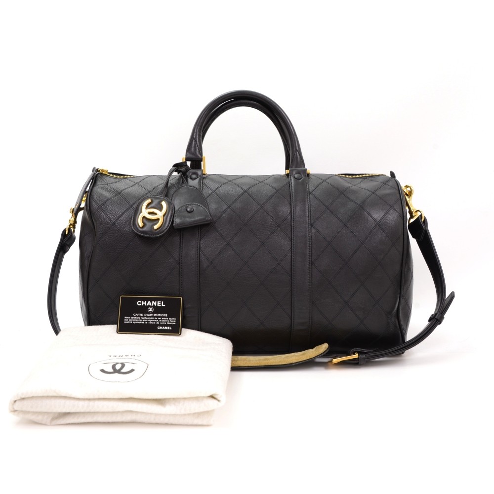 Leather travel bag Chanel Black in Leather - 39012099