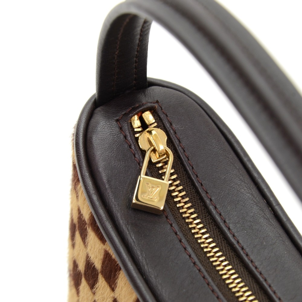 Louis Vuitton - Authenticated Tigre Handbag - Pony-Style Calfskin Brown for Women, Never Worn