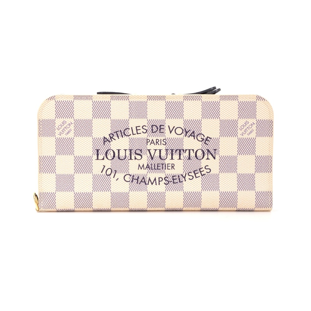 Louis Vuitton Articles de Voyage Damier Azur Belt White Cloth ref