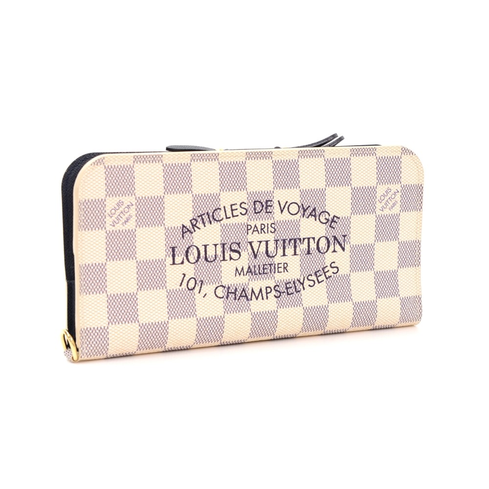 LOUIS VUITTON Insolite Damier Azur Wallet White