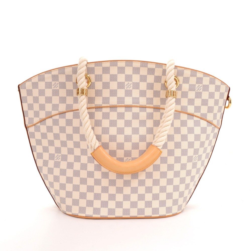 Louis Vuitton, Damier Azur Totally Shoulder Bag, Cream White And