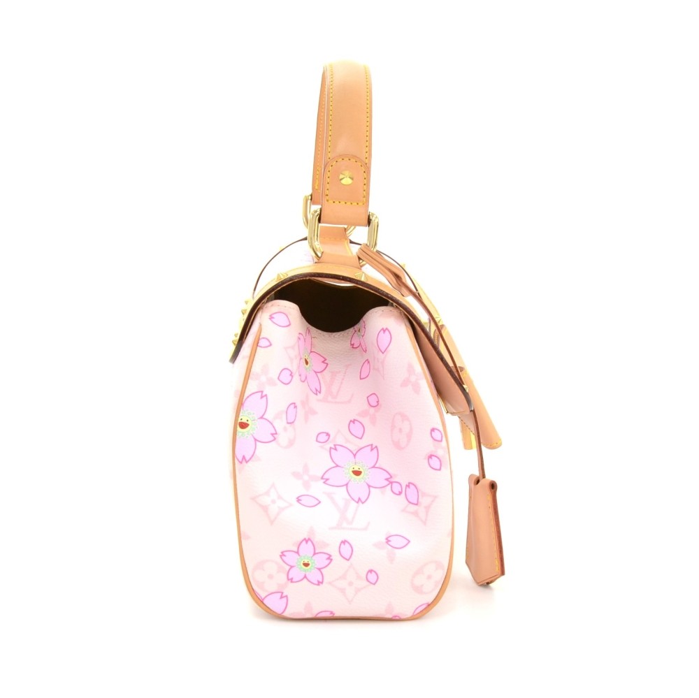 Louis Vuitton Limited Edition Pink rouge cherry blossom Sac Retro Satchel