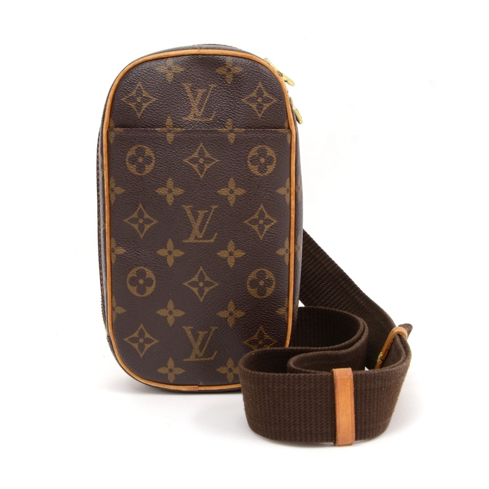 Authentic Louis Vuitton Monogram Pochette Gange Cross Body Bag