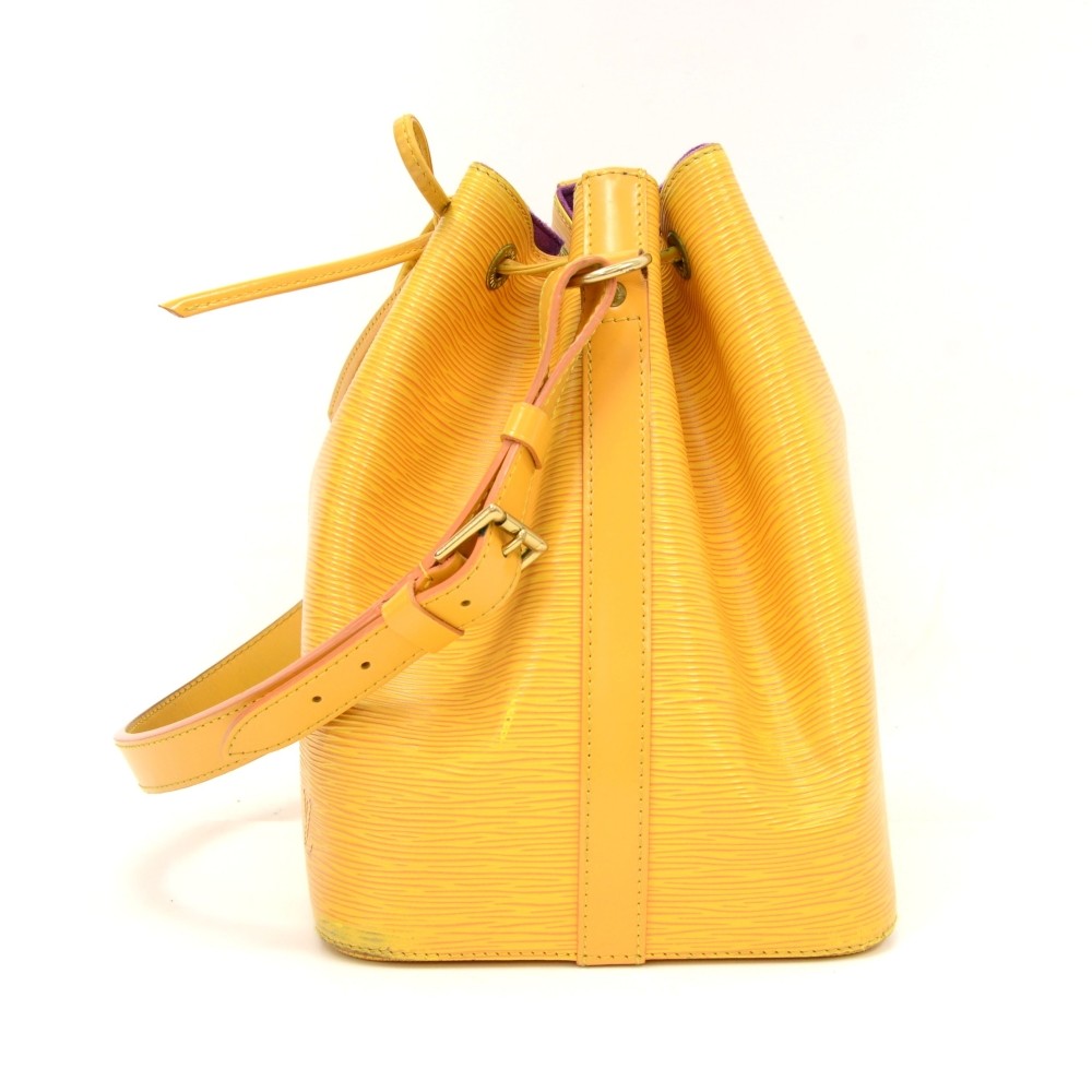 Louis Vuitton Shoulder Bag Petit Noe M44109 Epi Tassi Yellow Vintage –  Timeless Vintage Company