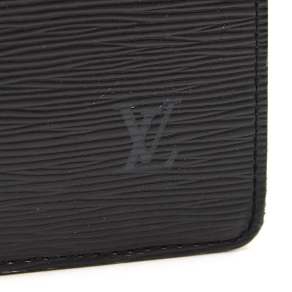 Authentic Louis Vuitton Epi Serviette Conseiller Briefcase Black M54422 LV  3929F