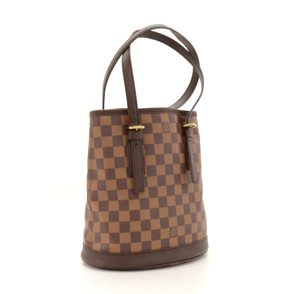 LOUIS VUITTON Marais Damier Ebene Petit Bucket Bag