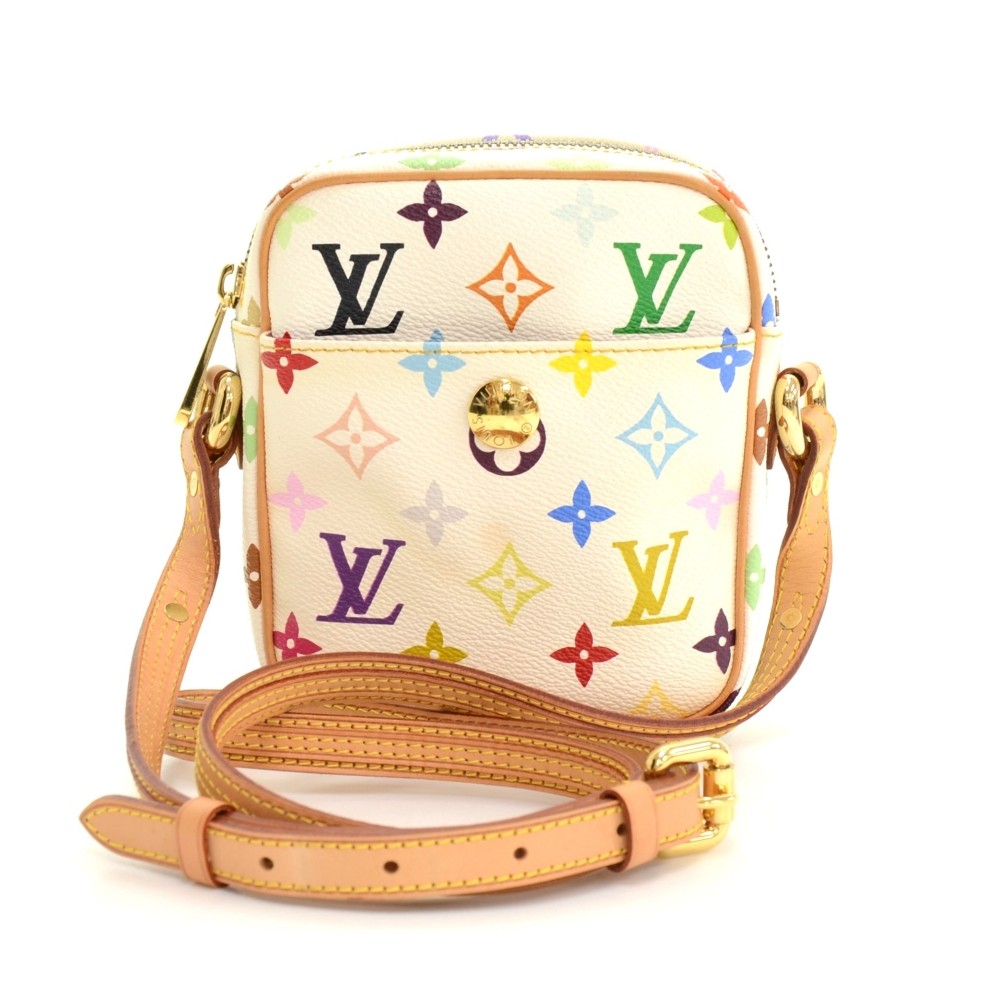 Louis Vuitton Rift White Multicolor Monogram Canvas Shoulder Bag