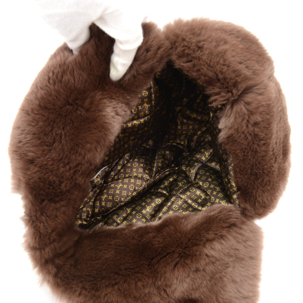Louis Vuitton Silk Fur Igloo Chapka Hat Size L (Fits like Small