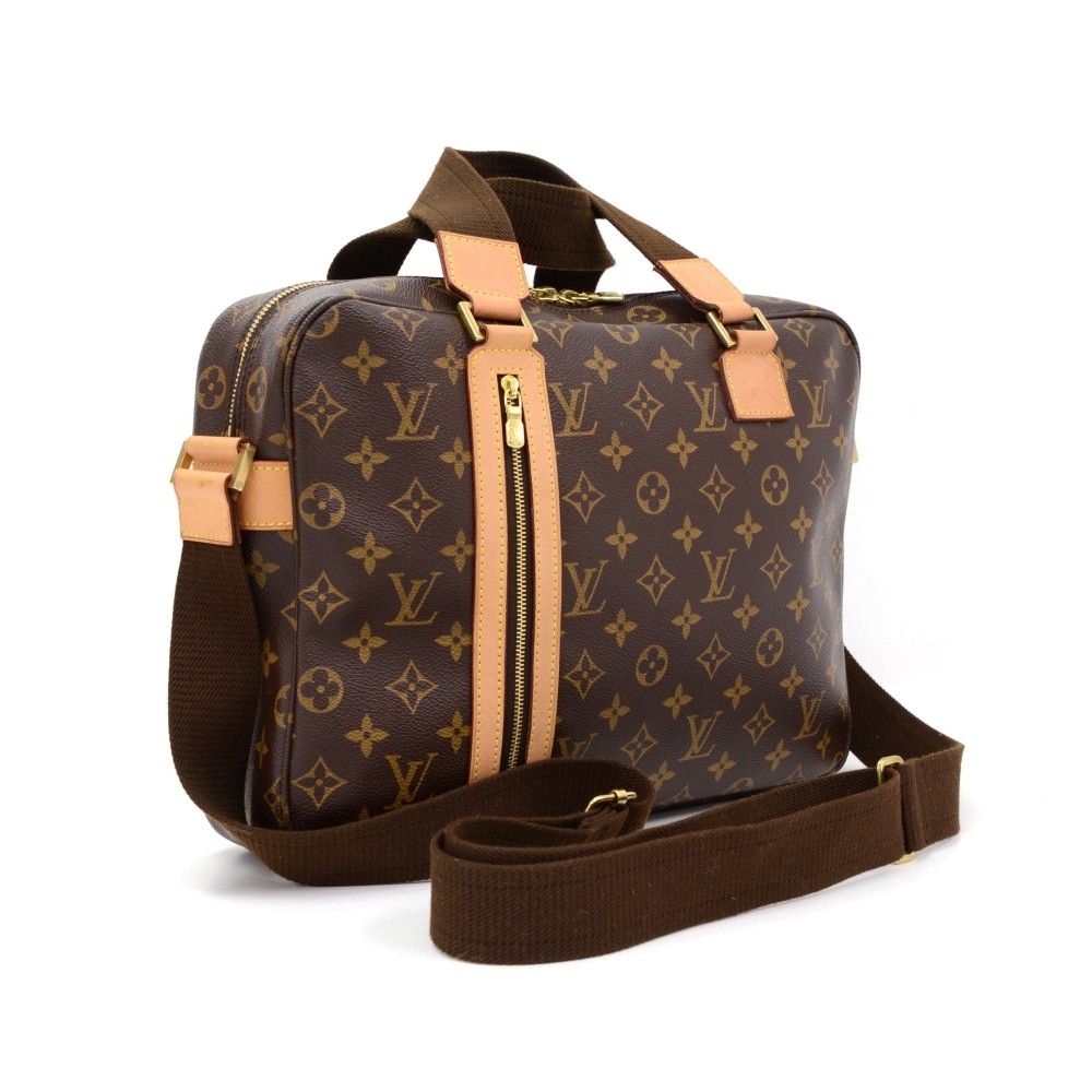Authenticated used Louis Vuitton Louis Vuitton Sac Ad Bosphore Shoulder Bag M97037 Monogram Canvas Leather Brown, Adult Unisex, Size: (HxWxD): 27cm x