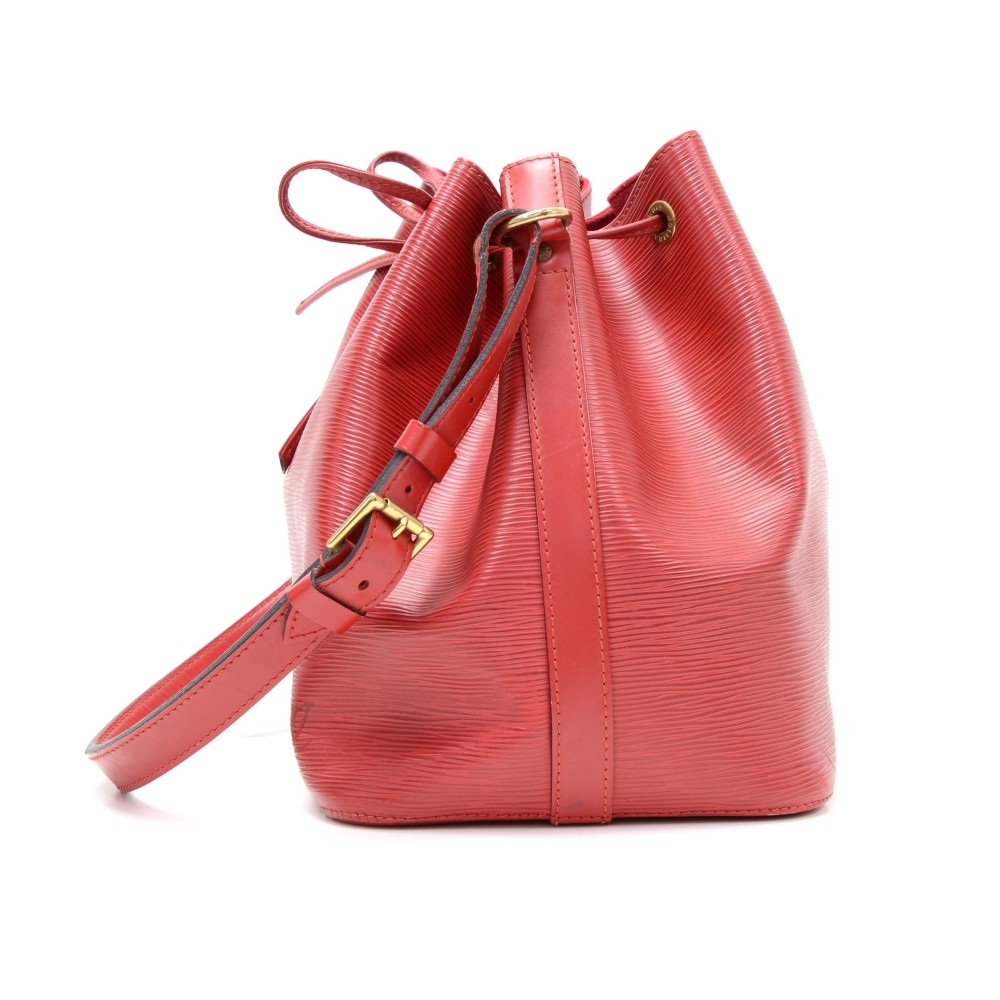 RvceShops Revival, Red Louis Vuitton Epi Petit Noe Bag