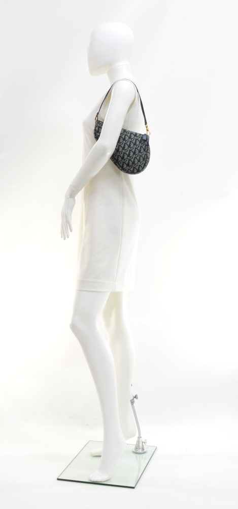 Christian Dior Mini Saddle Navy Monogram Pochette Bag at 1stDibs