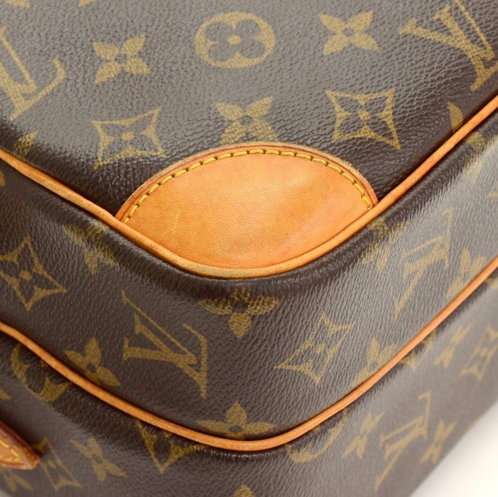 LOUIS VUITTON Nile Shoulder Bag Monogram Leather Brown France M45244 76AC598