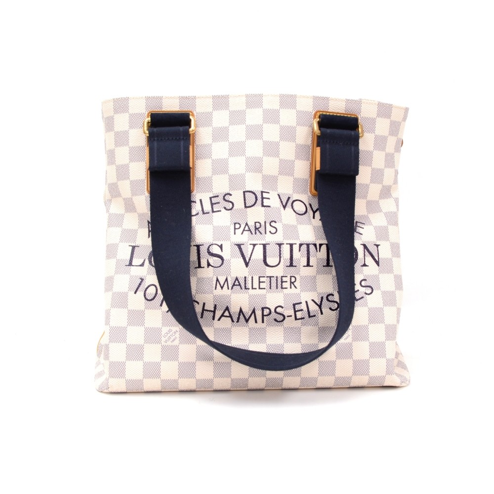 Louis Vuitton Articles de Voyage Damier Azur Belt White Cloth ref.734169 -  Joli Closet
