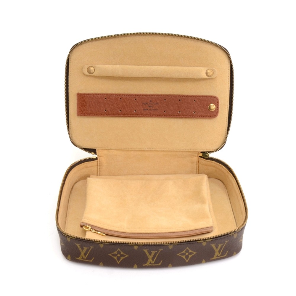 Auth Louis Vuitton Monogram Monte Carlo Jewelry Case box vintage
