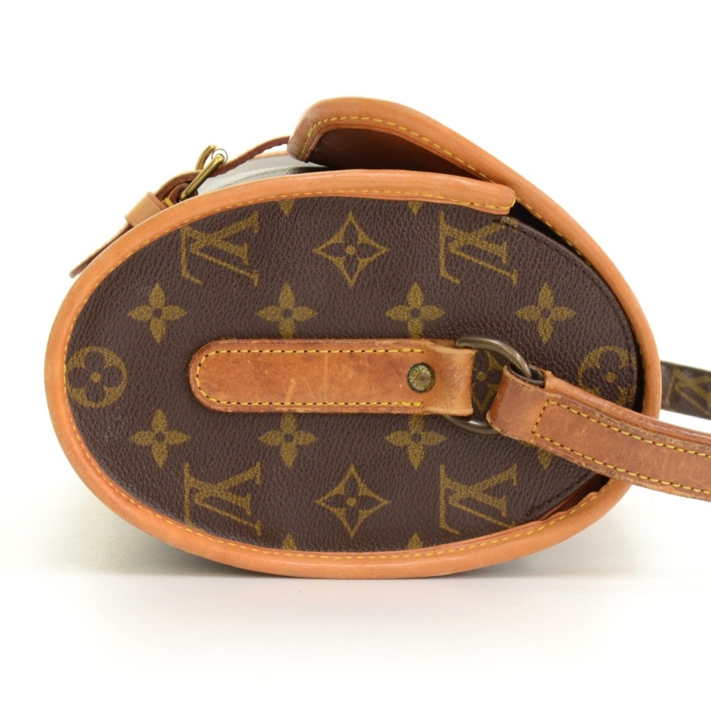 LOUIS VUITTON Logo Marne Shoulder Bag Monogram Leather Brown M51369 31MZ978