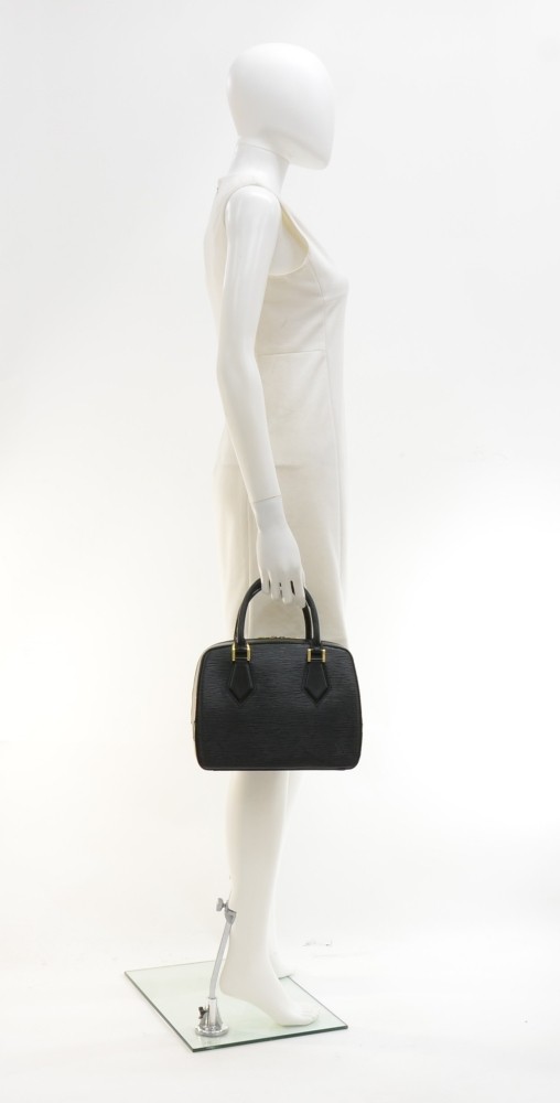Bolso de mano Louis Vuitton Sablons en cuero Epi negro