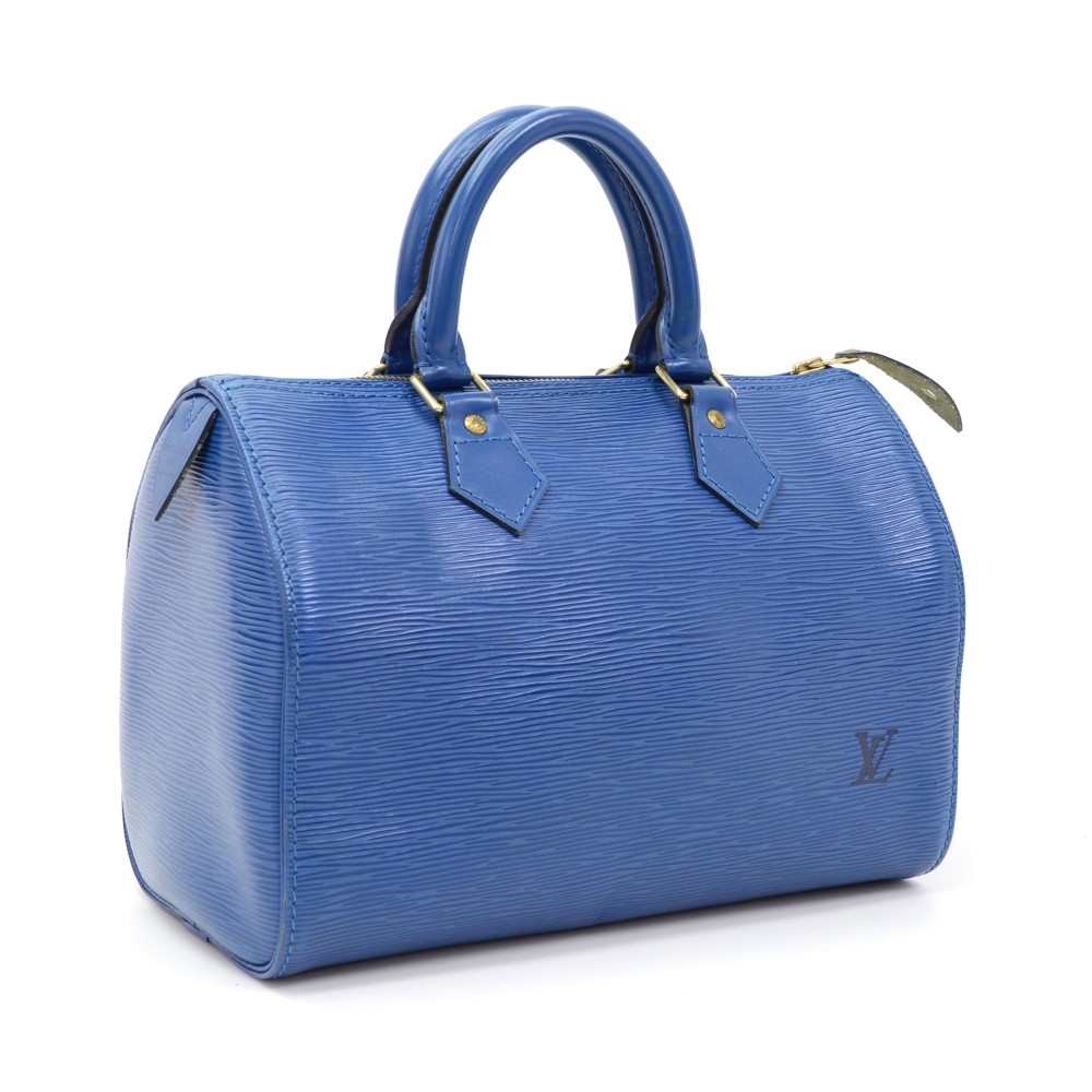 Louis Vuitton Hand Painted Blue Epi Speedy Bag at 1stDibs  custom painted  louis vuitton, hand painted louis vuitton bag, hand painted purses