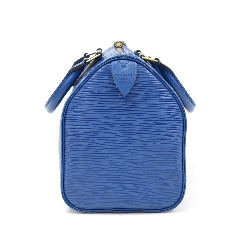 Louis Vuitton Hand Painted Blue Epi Speedy Bag at 1stDibs  custom painted  louis vuitton, hand painted louis vuitton bag, hand painted purses