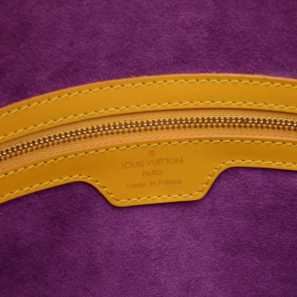 Louis Vuitton Epi Lussac Yellow Leather ref.99670 - Joli Closet