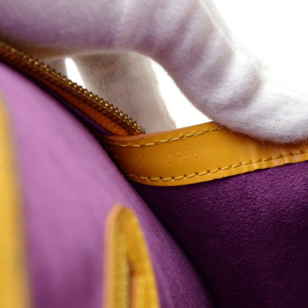 Louis Vuitton Tassil Yellow Epi Leather Lussac Tote Bag - Yoogi's Closet