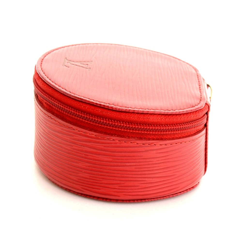 Louis Vuitton Louis Vuitton Pochette Cles Red Epi Leather Coin Case