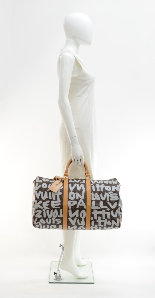 Louis Vuitton 2001 pre-owned Monogram Graffiti Keepall 50 Travel Bag -  Farfetch