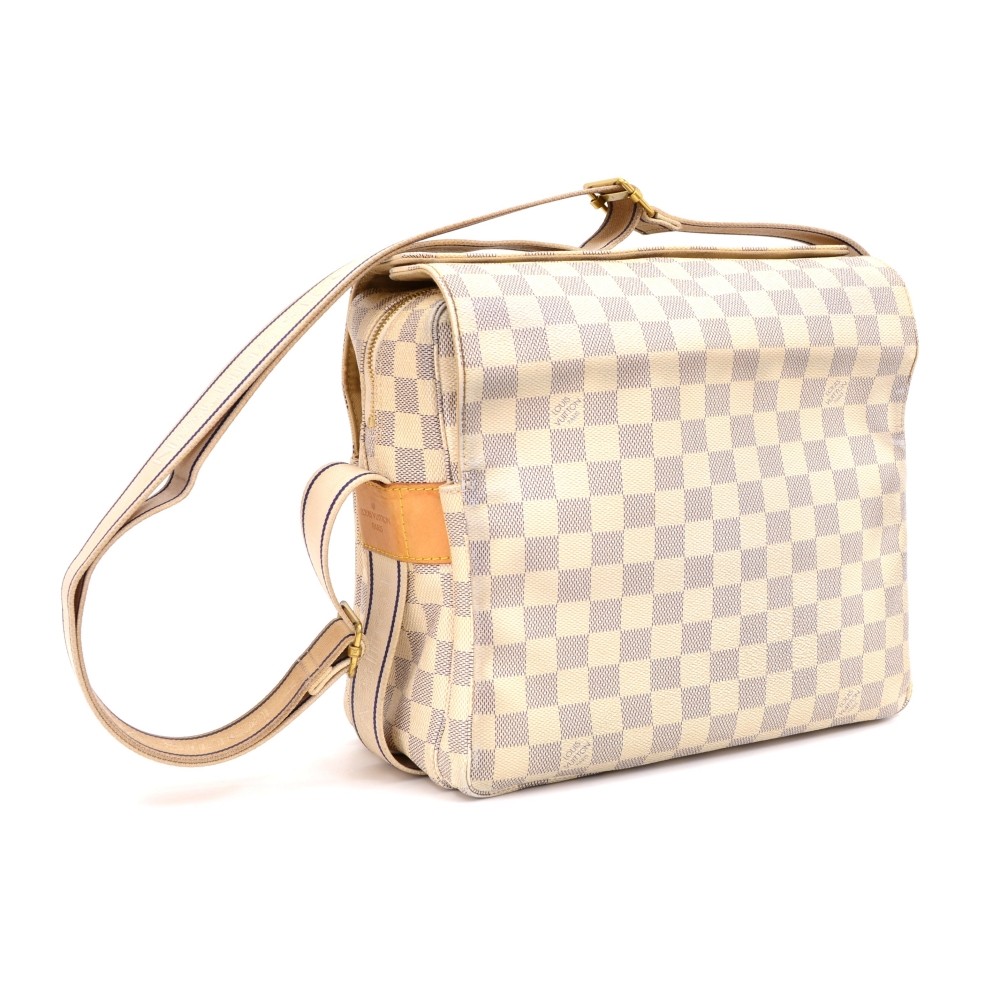 Louis Vuitton Damier Azur Naviglio Shoulder Bag N51189 Lv