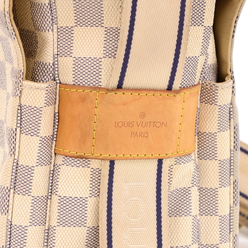 Louis Vuitton Checkered-gingham Grey Ivory Damier Azur Naviglio