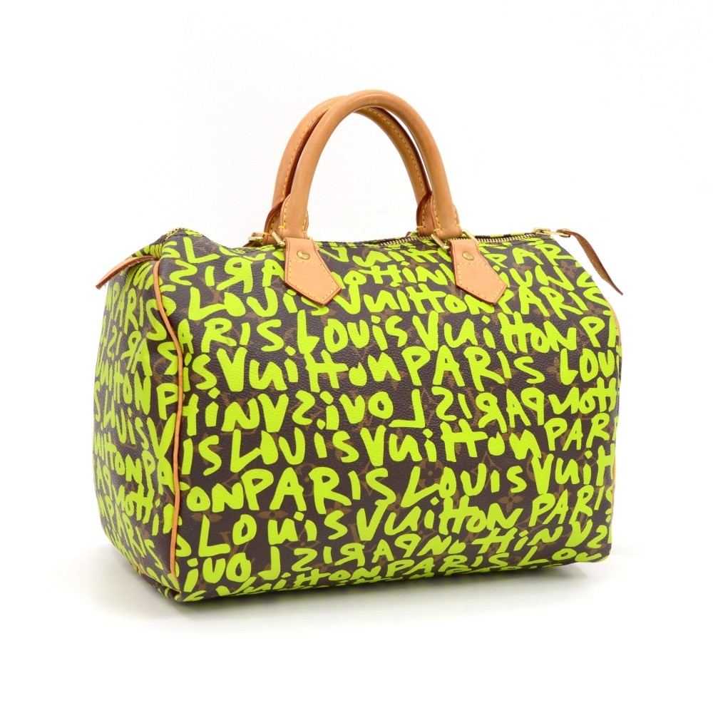 Speedy 30 Graffiti Bag - Monogram/Green – ZAK BAGS ©️