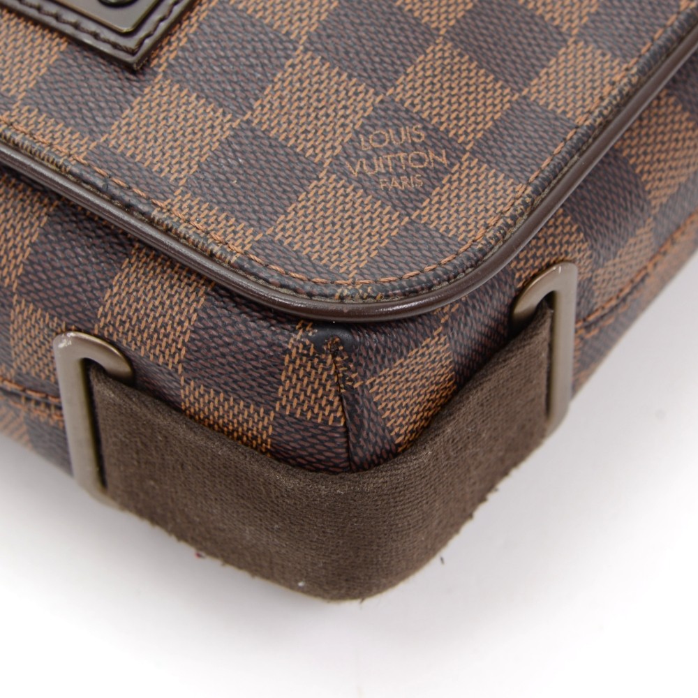 Louis Vuitton Brooklyn MM Damier Ebene Canvas crossbody Messenger Bag -  Punavuoren Patina