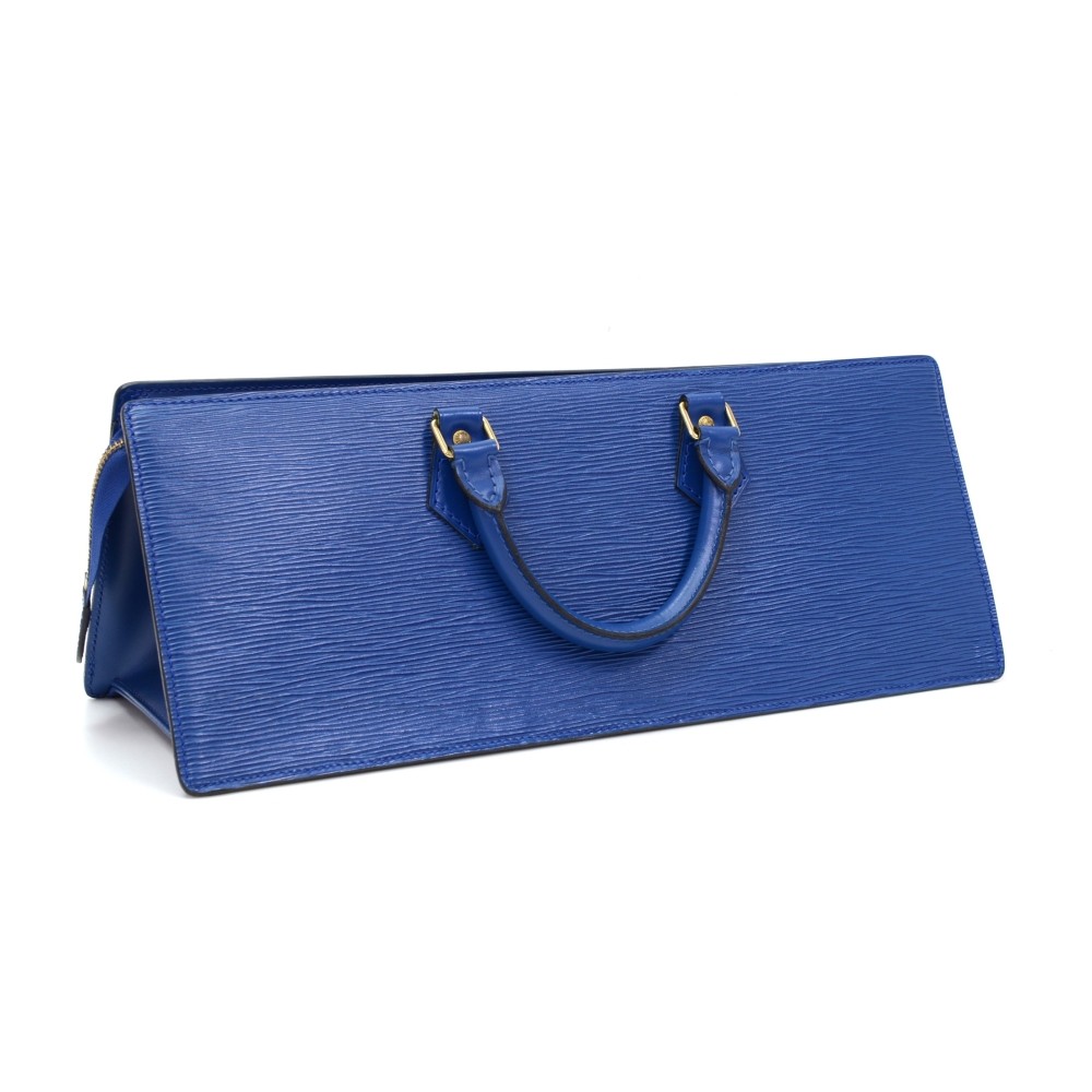 Louis Vuitton Vintage Louis Vuitton Sac Triangle Blue Epi Leather