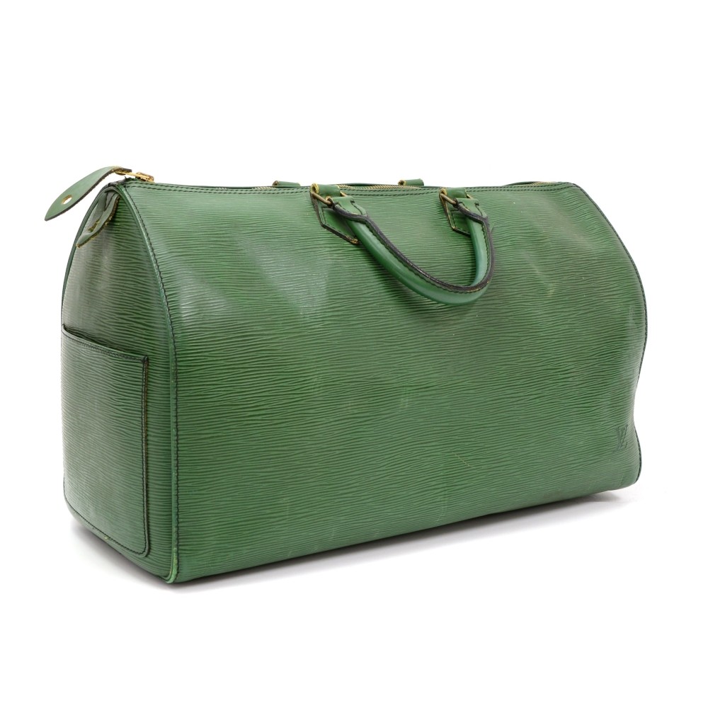 Louis Vuitton Epi Speedy 40 - Green Handle Bags, Handbags