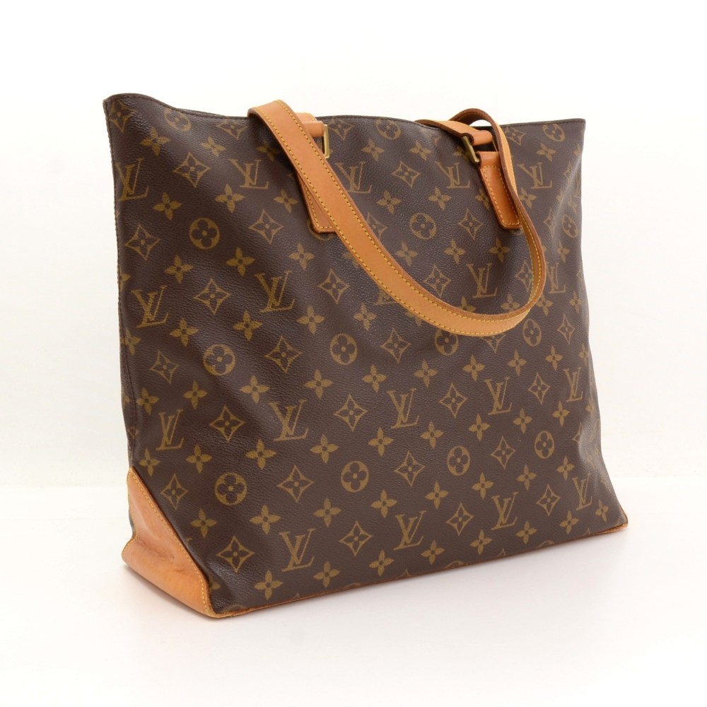 Louis Vuitton, Bags, Authentic Louis Vuitton Monogram Cabas Mezzo  Shoulder Tote Bag
