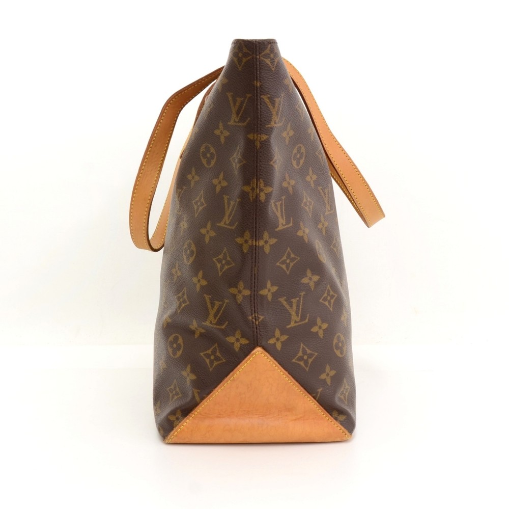LOUIS VUITTON LV Cabas Mezzo Shoulder Bag Monogram Leather Brown M51151  82MS470
