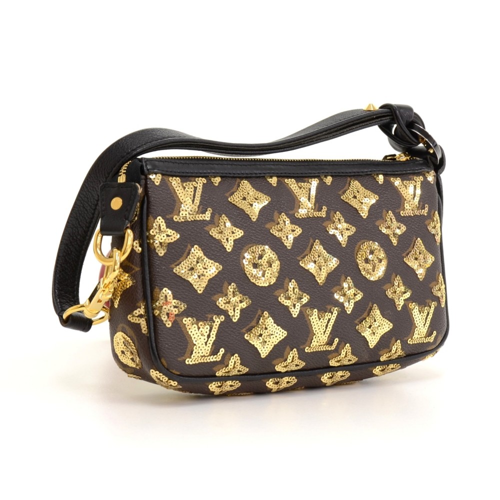Louis Vuitton, Bags, Authentic Louis Vuitton Monogram Eclipse Pochette  Accessoires Bag