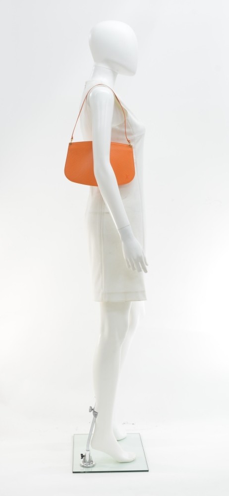 Louis Vuitton // 2004 Orange Epi Leather Demi Lune Pochette – VSP