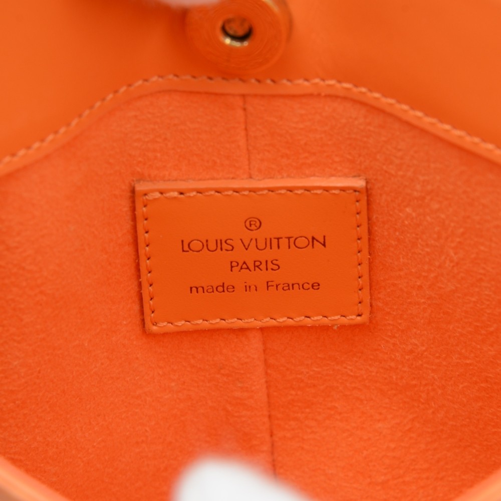 Louis Vuitton // 2004 Orange Epi Leather Demi Lune Pochette – VSP  Consignment