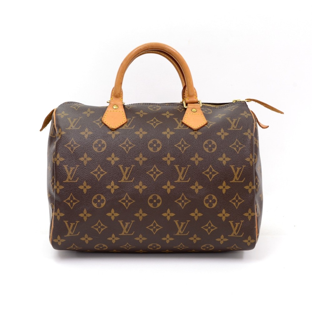 Authentic Louis Vuitton Speedy 30 Hand Bag Monogram Brown #19454