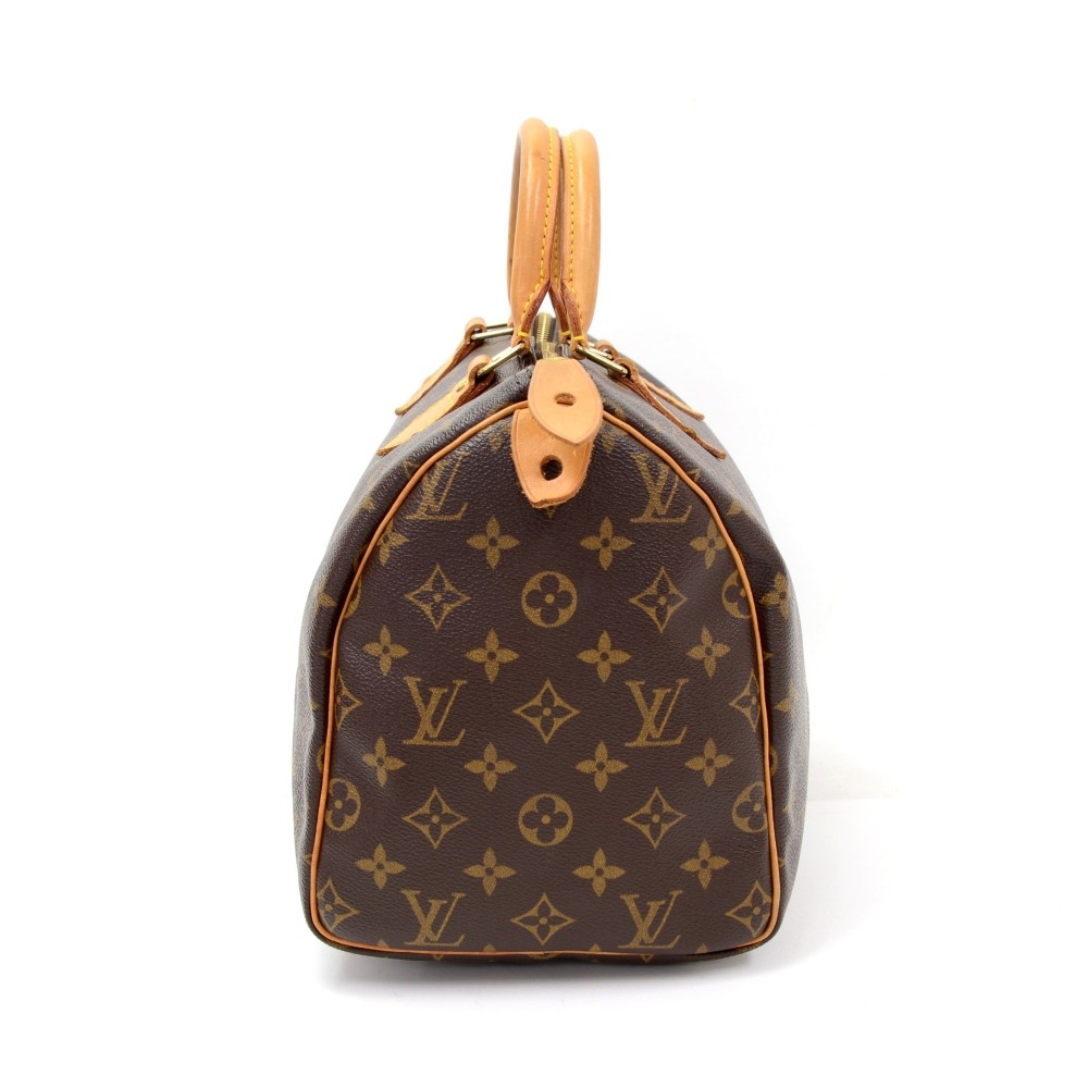 Louis Vuitton Louis Vuitton Hand Bag Monogram Speedy 30 Crossbody Bag Added  Chain C53 Leather ref.639530 - Joli Closet