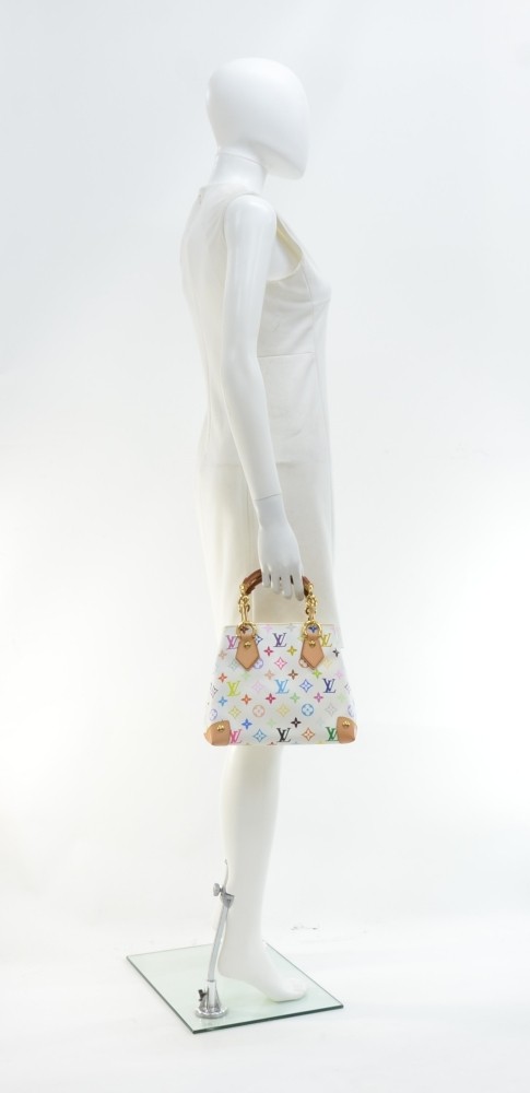Louis Vuitton White Monogram Multicolore Audra Bag - Yoogi's Closet