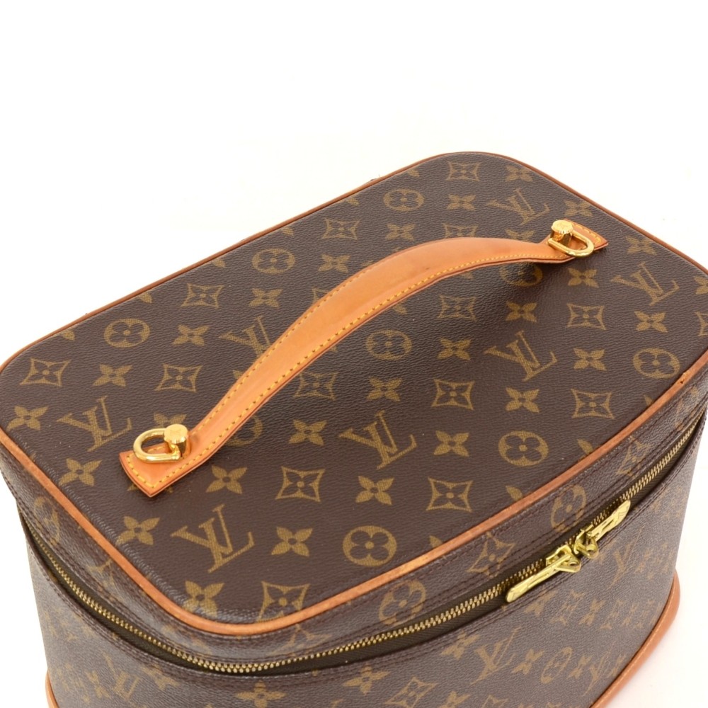 Louis Vuitton, Bags, Louis Vuitton Perfume Travel Case 0ml Monogram  Leather Brown Italy
