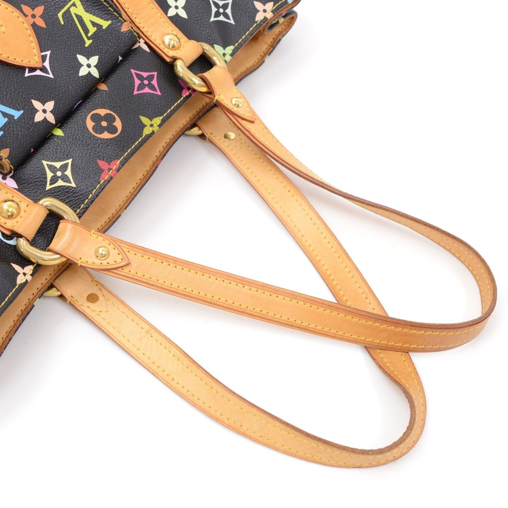 Louis Vuitton Black Multicolor Aurelia MM Shoulder Bag