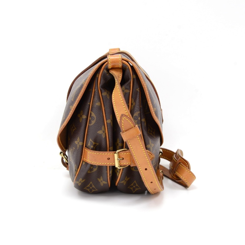 LOUIS VUITTON Shoulder Bag M42256 Saumur 30 Monogram canvas/Leather Br –
