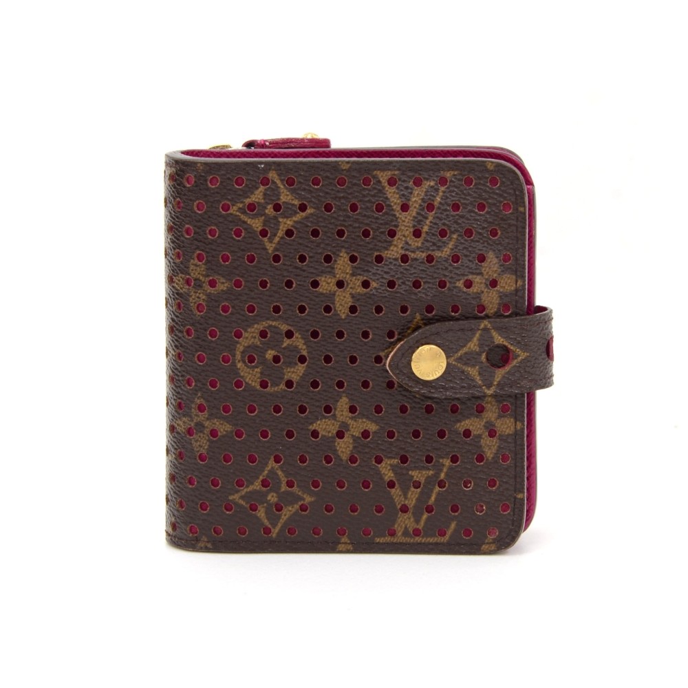 louis vuitton perforated wallet