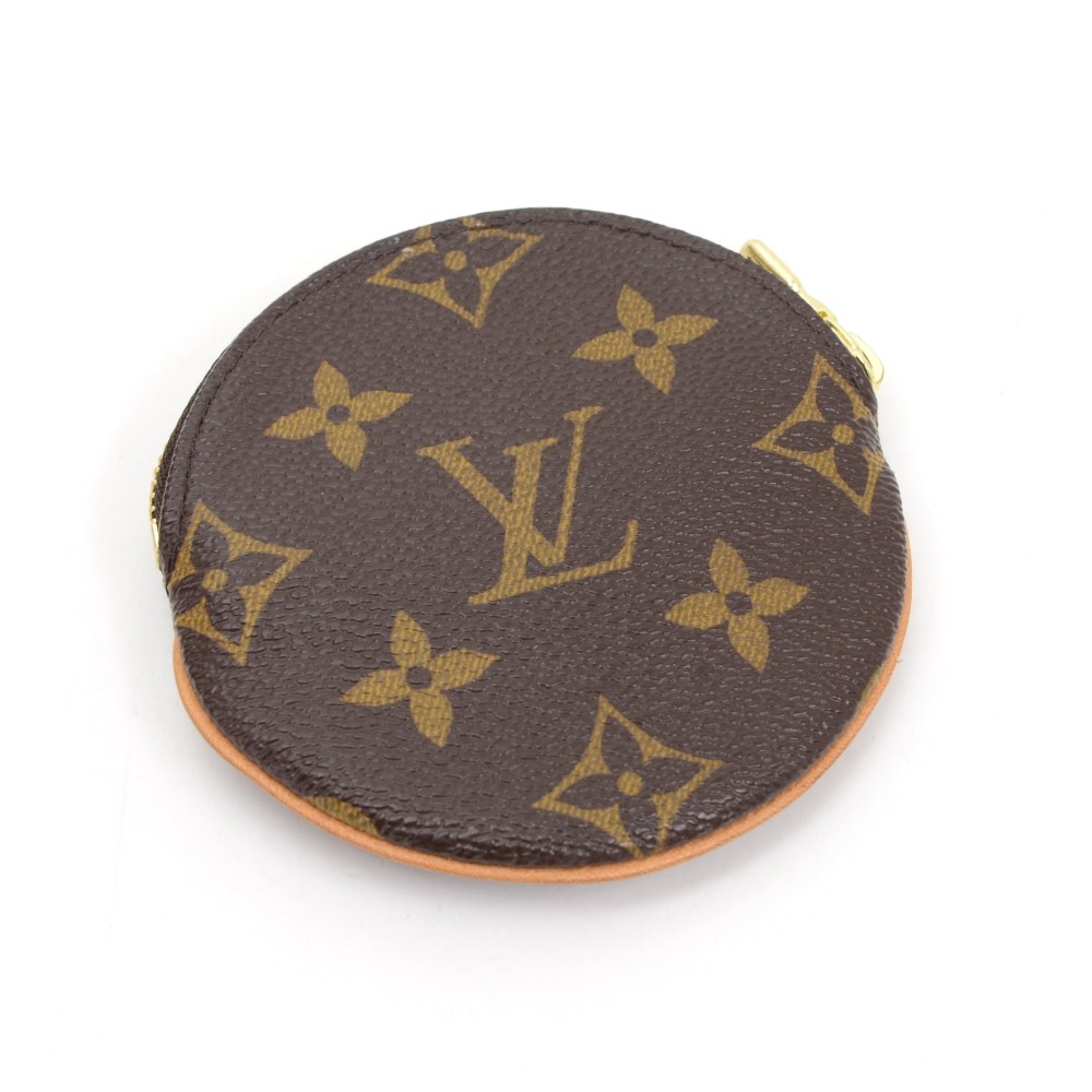 Authentic Louis Vuitton Monogram Porte Monnaie Rond Coin Case M61926 Used  F/S