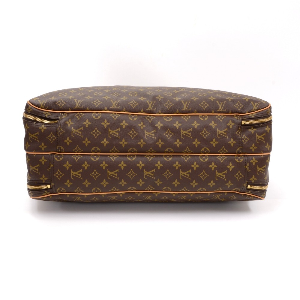 Vintage Louis Vuitton Alize 2 Poches Monogram Canvas Travel Bag + Strap at  1stDibs